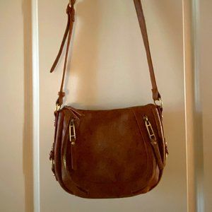 Anthropologie Faux Leather Cross-Body Satchel